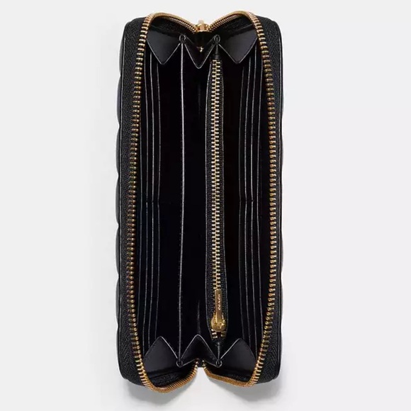 Coach Quilted Long Zip Around Wristlet Wallet NWT - Picture 2 of 6